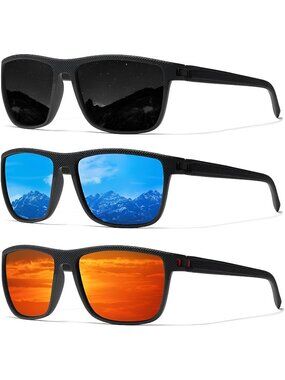 Classic Square Sunglasses Lightweight Polarized Sun Glasses with UV Protection